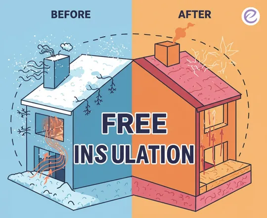 Eco-grant-UK-blog-who-qualify-for-free-insulation-grant before/after insulation